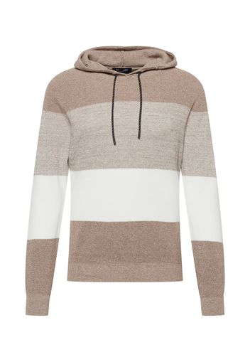 Key Largo Pullover 'JULIAN'  sabbia / marrone sfumato / bianco