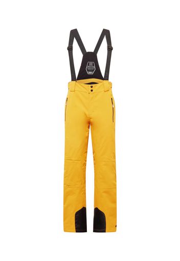 KILLTEC Pantaloni per outdoor 'Enosh'  giallo scuro / nero