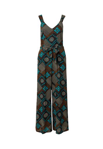 King Louie Tuta jumpsuit 'Lenny Carucci'  blu cielo / arancione / nero / bianco