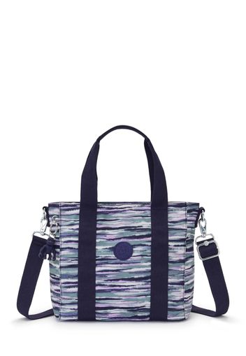 KIPLING Shopper 'Asseni'  blu scuro / menta / rosa chiaro / bianco