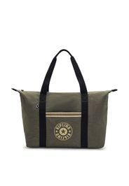 KIPLING Shopper 'Art'  oliva / giallo chiaro / crema / nero