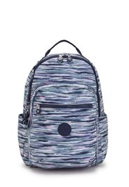 KIPLING Zaino 'Seoul'  blu / blu chiaro / bianco