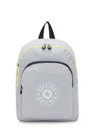 KIPLING Zaino 'CURTIS M'  grigio chiaro / bianco