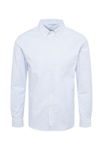 KnowledgeCotton Apparel Camicia  blu chiaro / bianco
