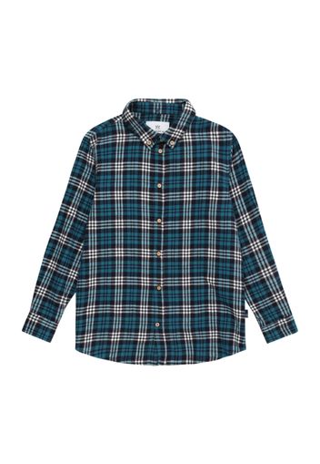 Kronstadt Camicia 'Johan'  blu scuro / verde scuro / offwhite