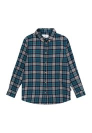 Kronstadt Camicia 'Johan'  blu scuro / verde scuro / offwhite