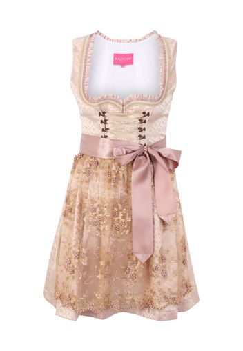 Krüger Madl Dirndl 'Rosalia'  beige chiaro / rosa antico