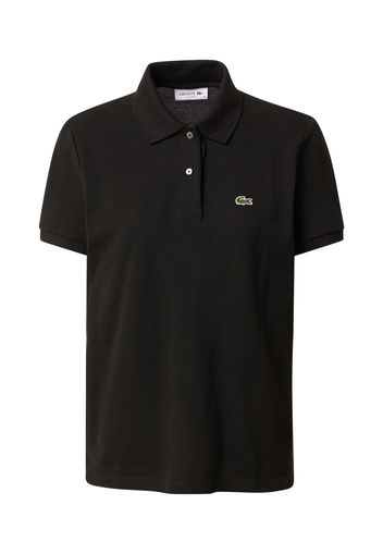 LACOSTE Maglietta  nero / bianco / verde chiaro / rosso fuoco