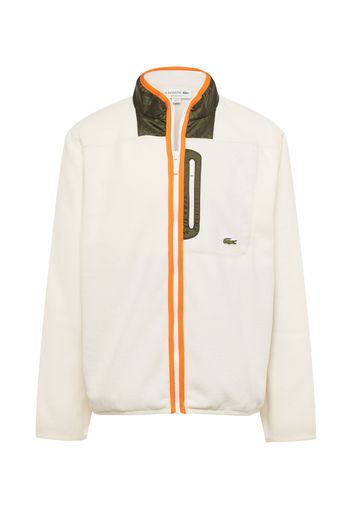 LACOSTE Giacca di pile  beige / arancione scuro / nero