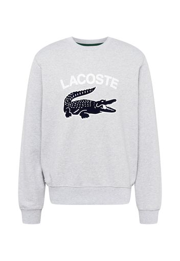 LACOSTE Felpa  grigio chiaro / nero / bianco