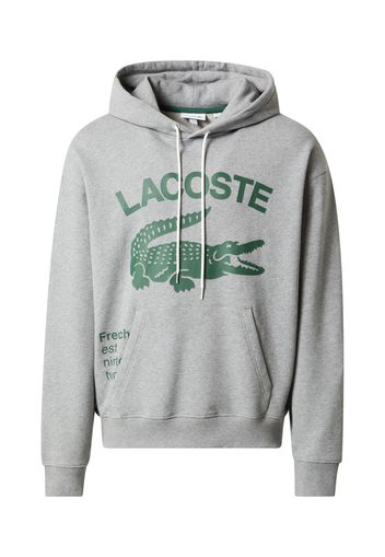 LACOSTE Felpa  grigio sfumato / verde scuro