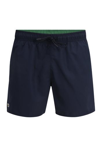 LACOSTE Pantaloncini da bagno  blu scuro / verde / rosso / bianco