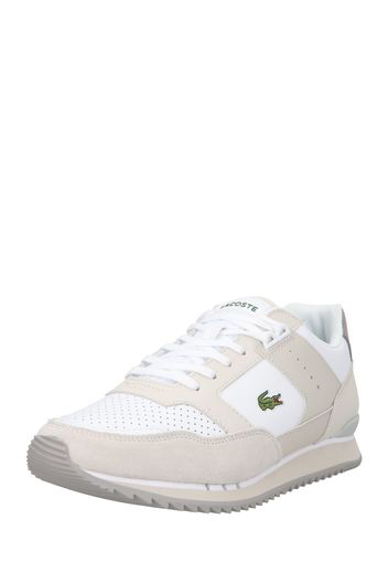LACOSTE Sneaker bassa  grigio chiaro / verde chiaro / rosso fuoco / bianco