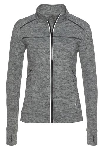 LASCANA ACTIVE Giacca sportiva  grigio / bianco / nero