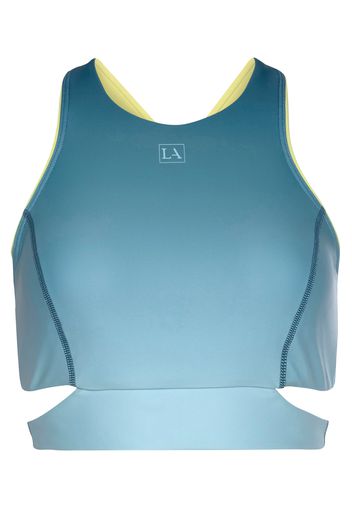 LASCANA ACTIVE Top sportivo  blu / giallo chiaro