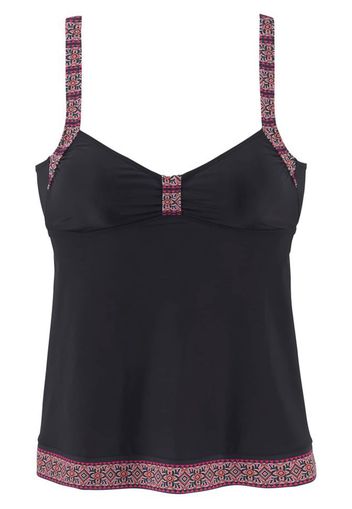 LASCANA Top per tankini 'Daisy'  nero