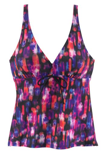 LASCANA Top per tankini  nero / lilla scuro / rosa scuro