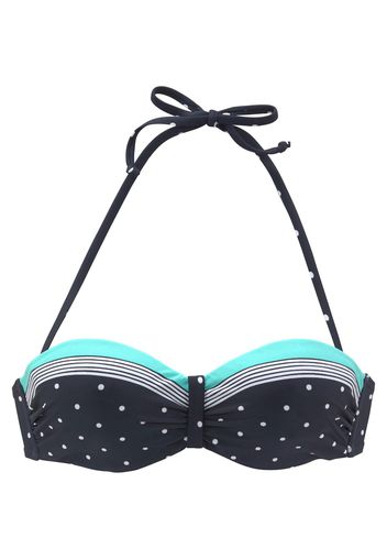 LASCANA Top per bikini 'Monroe'  blu / turchese