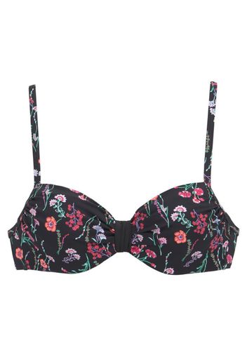 LASCANA Top per bikini 'Bloom'  colori misti / nero