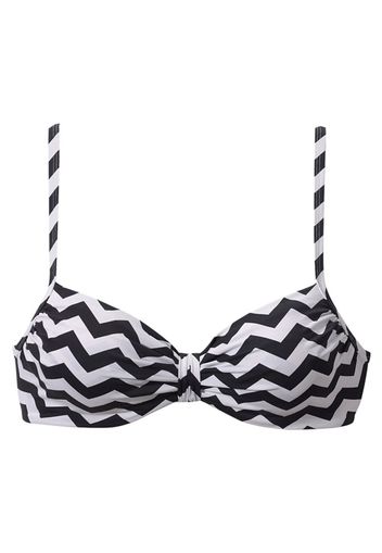 LASCANA Top per bikini 'Grace'  nero / bianco