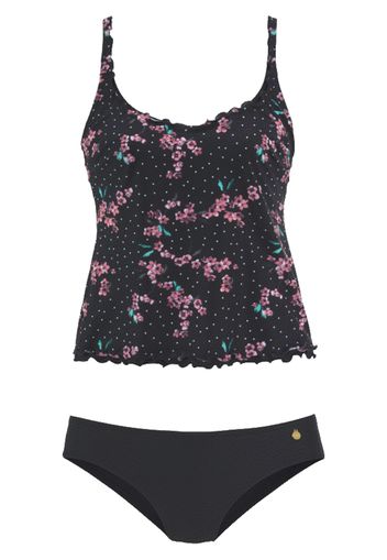 LASCANA Tankini  nero / rosa