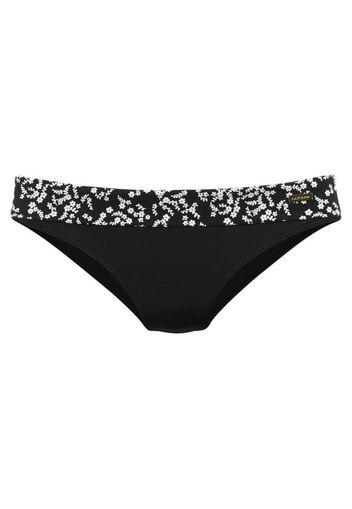 LASCANA Pantaloncini per bikini 'Meadow'  bianco / nero