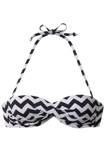 LASCANA Top per bikini 'Grace'  bianco / nero