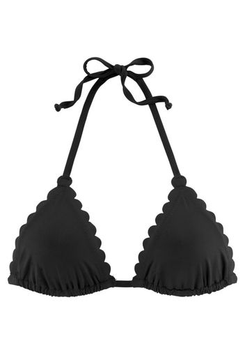 LASCANA Top per bikini 'Scallop'  nero