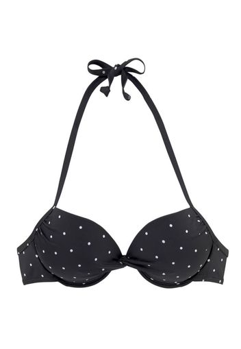 LASCANA Top per bikini 'Sparkel'  nero