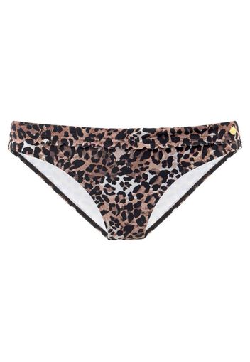 LASCANA Pantaloncini per bikini 'Lexa'  marrone / nero / caramello