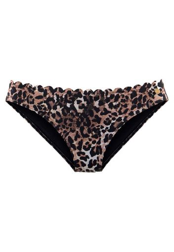 LASCANA Pantaloncini per bikini 'Lexa'  marrone / marrone chiaro / nero