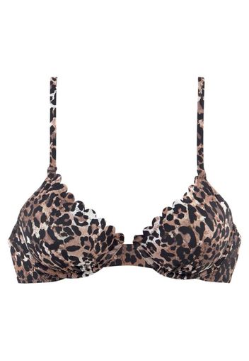 LASCANA Top per bikini 'Lexa'  nero / marrone