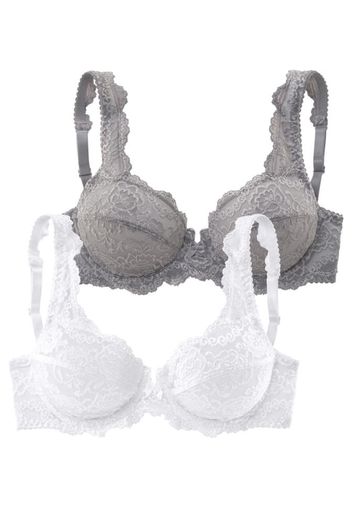 LASCANA Reggiseno  bianco / grigio