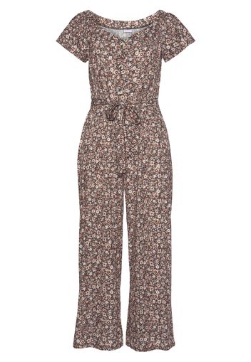 LASCANA Tuta jumpsuit  marrone / rosa antico / bianco