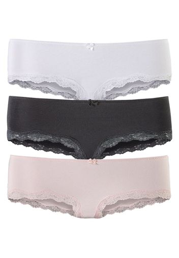 LASCANA Slip  rosa / nero / bianco