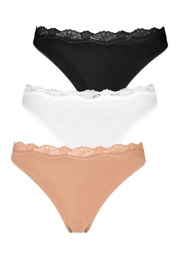 LASCANA Slip  beige / bianco / nero