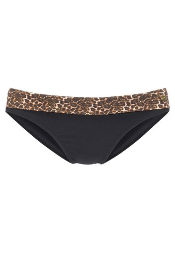 LASCANA Pantaloncini per bikini  nero / marrone / giallo