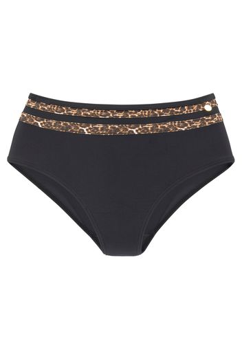 LASCANA Pantaloncini per bikini 'Adele'  nero / marrone / beige