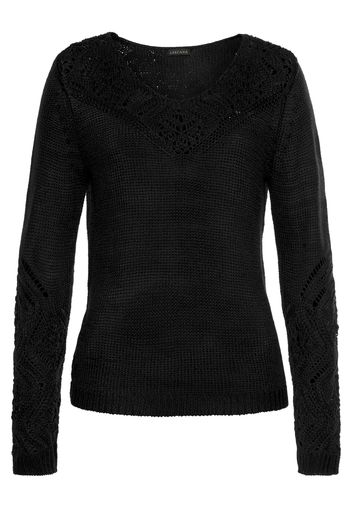 LASCANA Pullover  nero