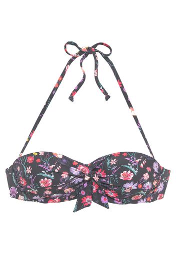 LASCANA Top per bikini  nero / colori misti