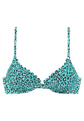 LASCANA Top per bikini  menta / bianco / nero