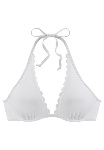 LASCANA Top per bikini  bianco