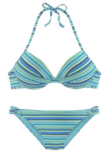 LASCANA Bikini  blu / nero / bianco / giallo chiaro / turchese