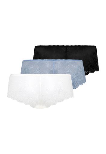 LASCANA Panty 'Hipster'  blu fumo / nero / bianco