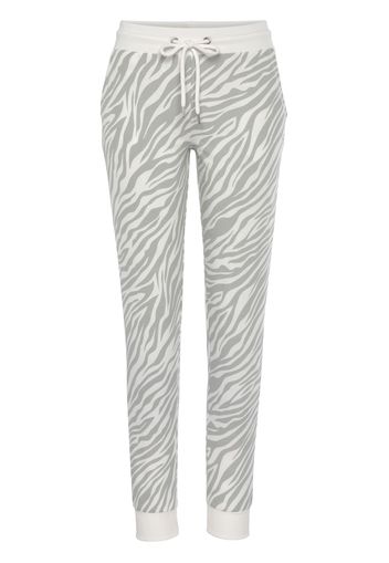 LASCANA Pantaloni  grigio / bianco naturale