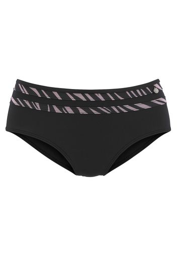 LASCANA Pantaloncini per bikini  lilla / nero