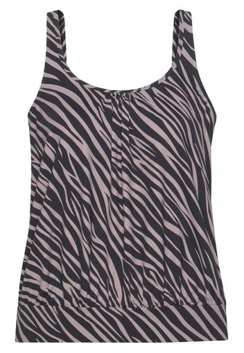 LASCANA Top per tankini  malva / nero