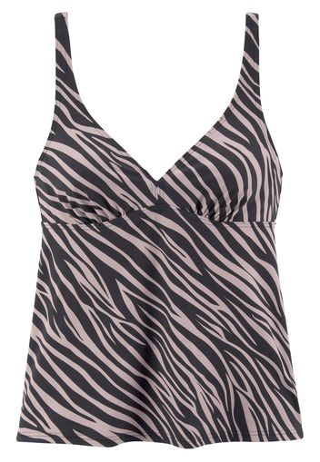 LASCANA Top per tankini  lilla / nero