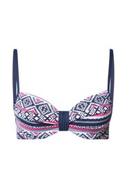 LASCANA Top per bikini  rosa scuro / bianco perla / navy