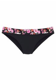 LASCANA Pantaloncini per bikini 'Blümli'  nero / rosa